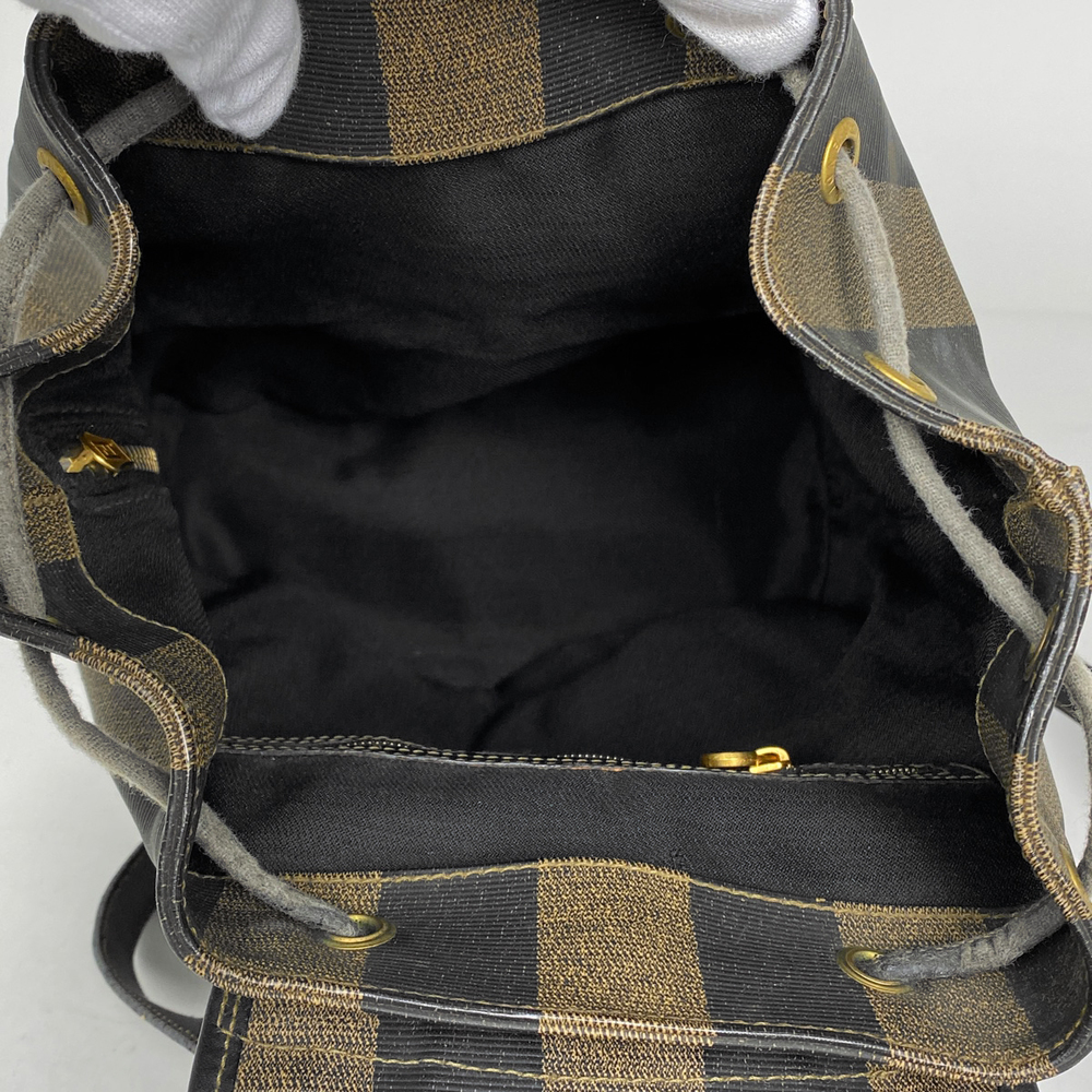 Fendi Pecan Pattern Mini Rucksack Coated Canvas B… - image 8